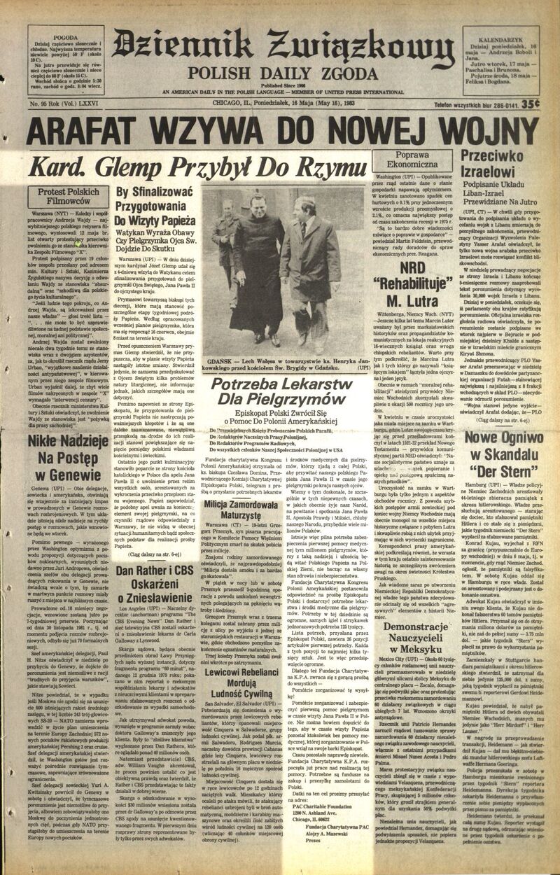 Dziennik Zwiazkowy z dn. 16 V 1983 r., cały dokument w załączonym pliku .pdf
