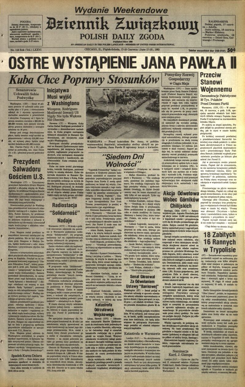 Dziennik Zwiazkowy z dn. 17 VI 1983 r., cały dokument w załączonym pliku .pdf