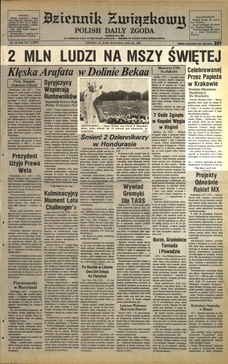 Dziennik Zwiazkowy z dn. 22 VI 1983 r., cały dokument w załączonym pliku .pdf